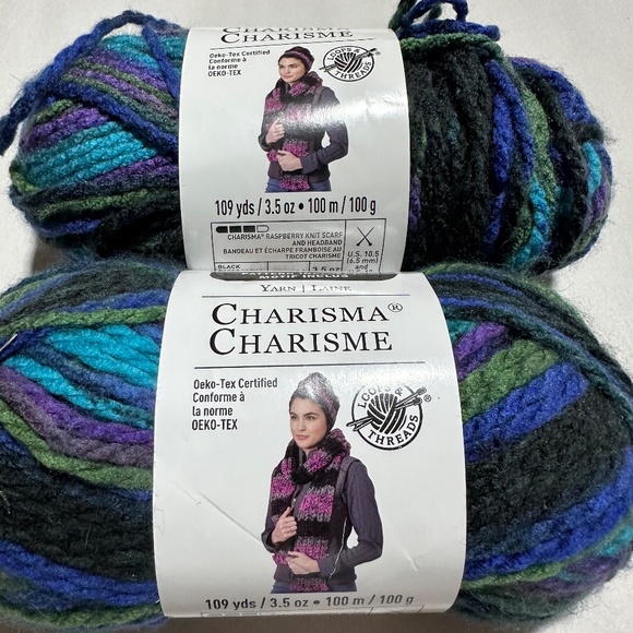 Loops & Thread Charisma YARN Northern Lights Color Set of 2 NEW - Picture 2 of 5